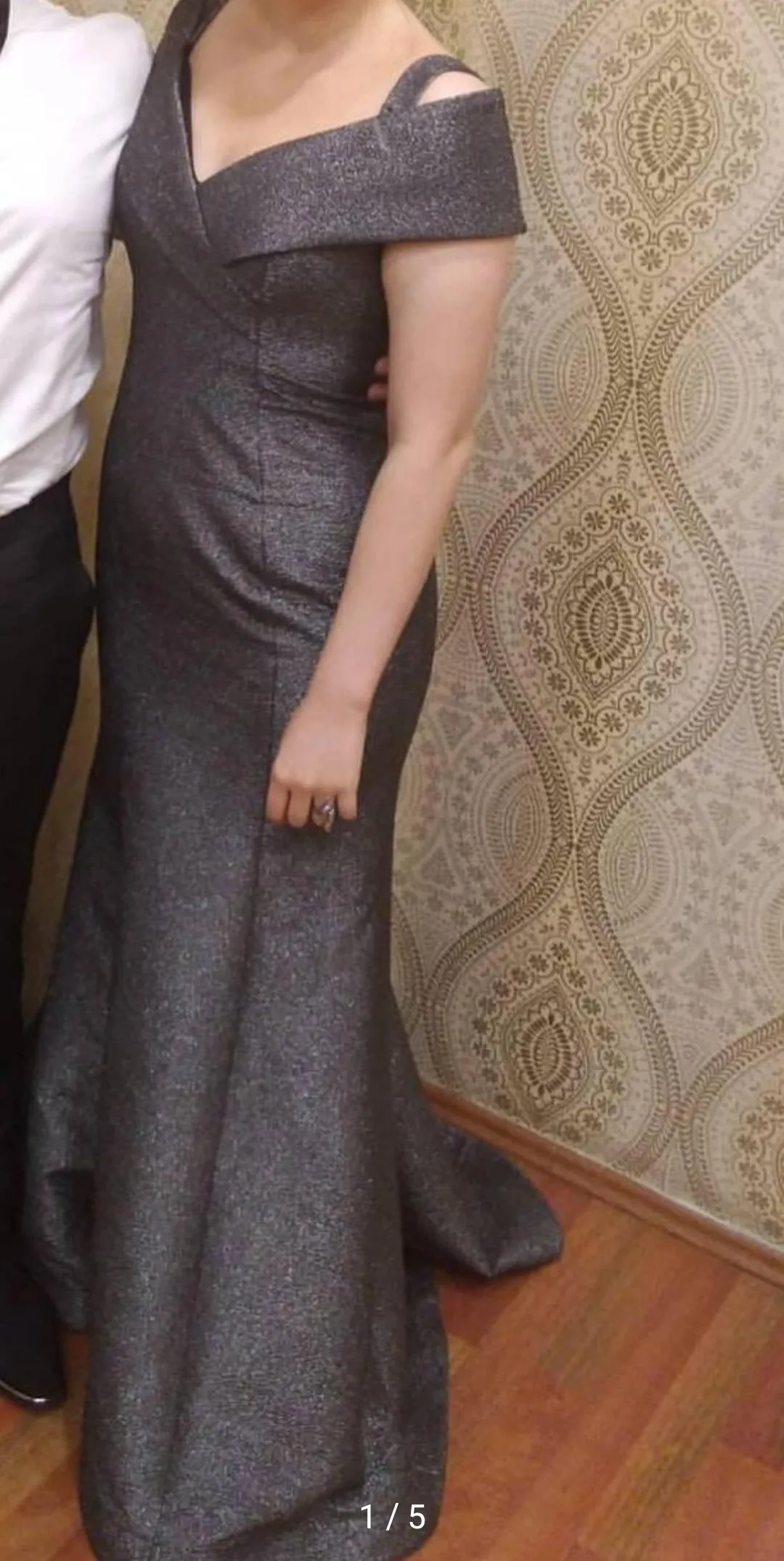 Işıltılı Balık Model Abiye Elbise 