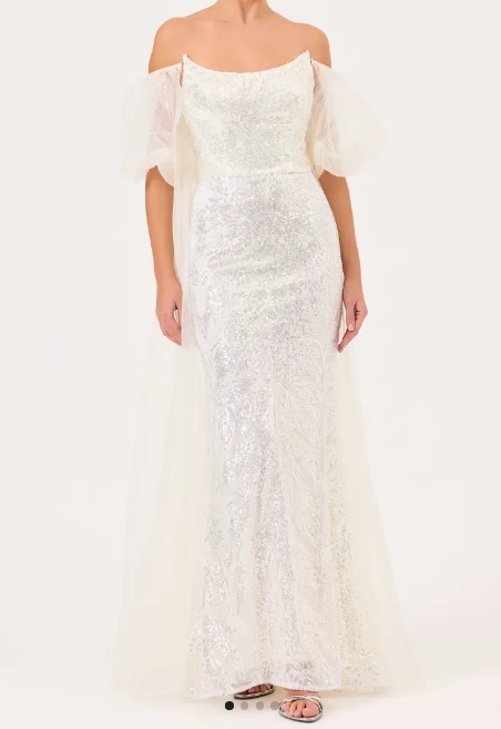 ılmıo straplez çıkarılabilir kollu abiye