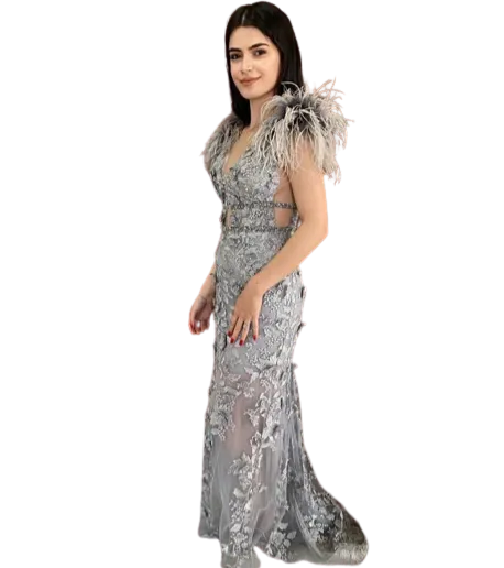 Alfabeta gümüş gri elbise 