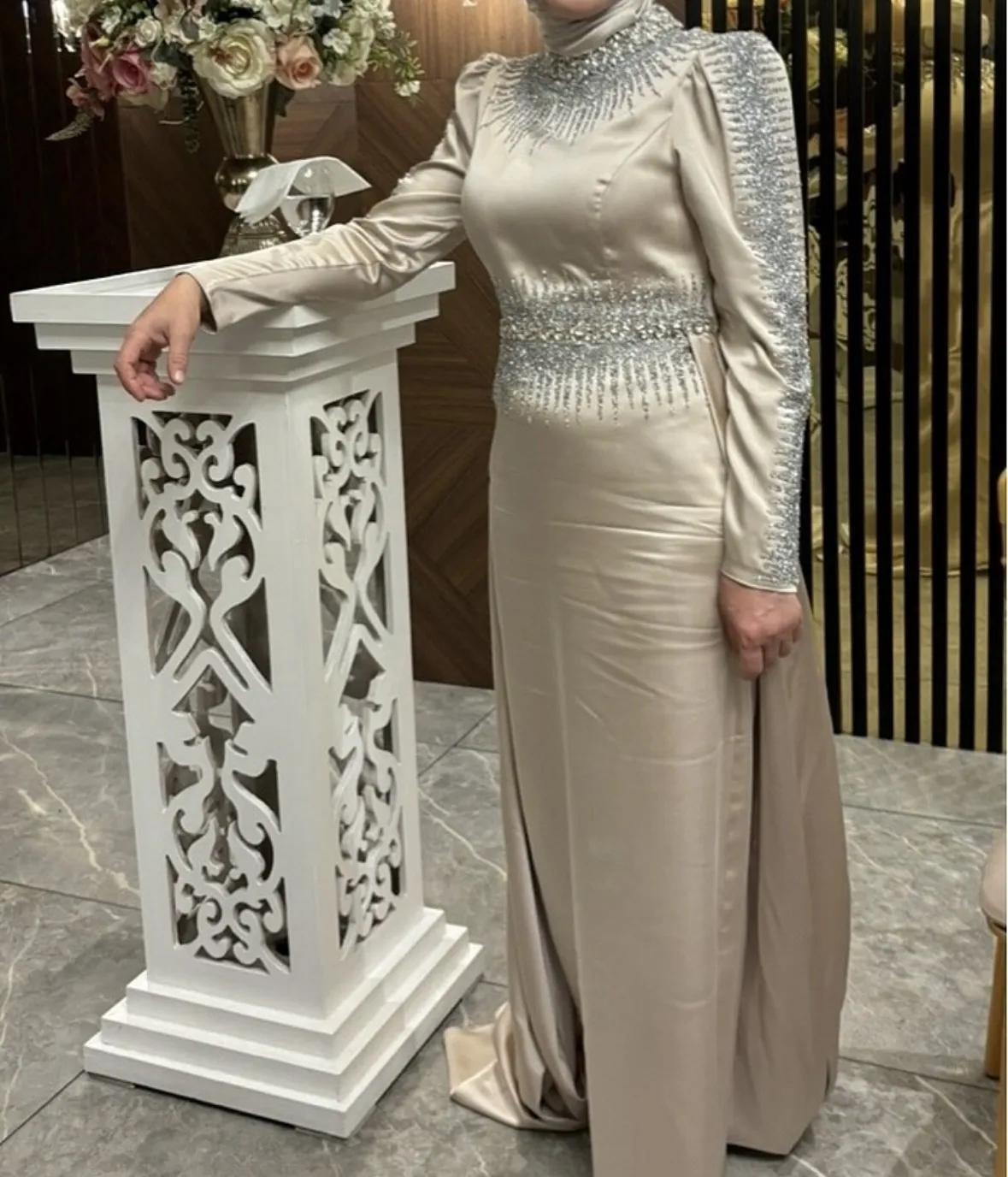 Tesettür Abiye Saten